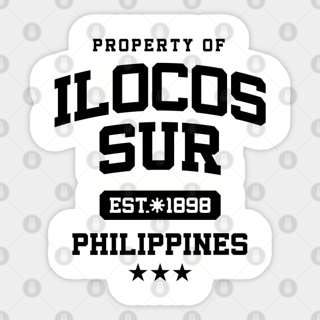 Ilocos Sur - Property of the Philippines Shirt Sticker by pinoytee